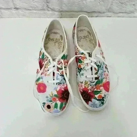 Keds x Rifle Paper Company Floral Sneakers Shoes  Sz 10 - Picture 3 of 14